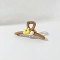 Bear Charm Hair Claw Clip - Yellow Bear #F-148