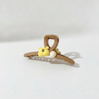 Bear Charm Hair Claw Clip - Yellow Bear #F-148