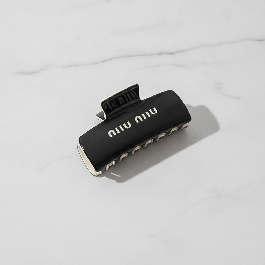 Black Minimalist Hair Claw Clip