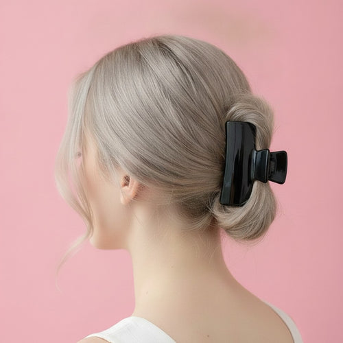 Black Minimalist Hair Claw Clip