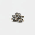 Rhinestone Butterfly Hair Claw Clip - Gray Wrapped Crystal Rhinestone Small Claw Clip
