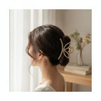 Gold Rhinestone Butterfly Hair Claw Clip – hair accessories (view 2)
