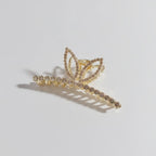Gold Rhinestone Butterfly Hair Claw Clip – hair accessories (view 1)