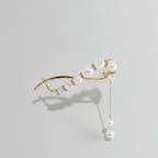Pearl Beaded Gold Hair Claw Clip Chain – hair accessories (view 1)