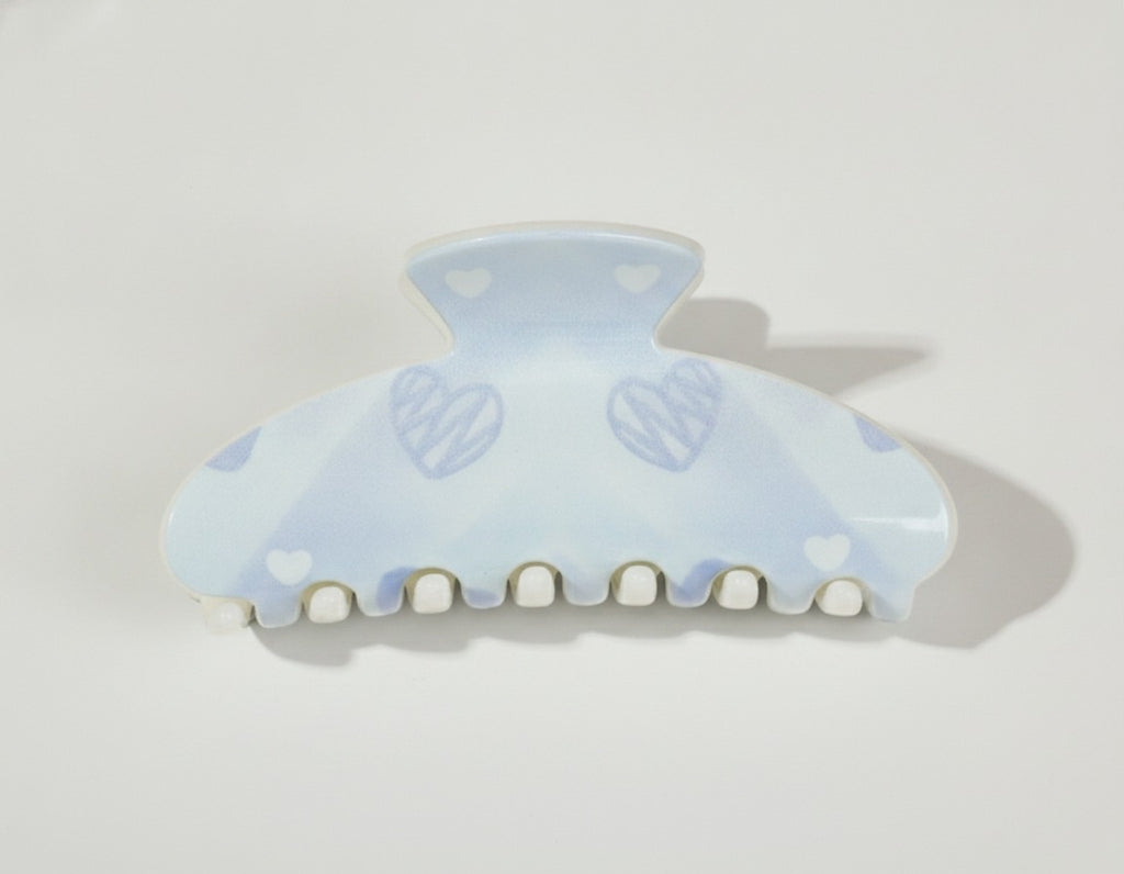 Heart Pearl Hair Claw Clip – hair accessories (view 1)