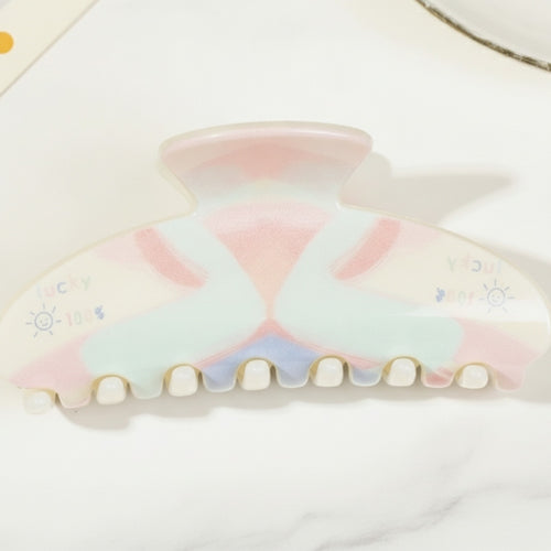Black and White Heart Pearl Hair Claw