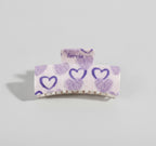 Heart Beaded Cream Pearl Hair Claw Clip – hair accessories (view 1)