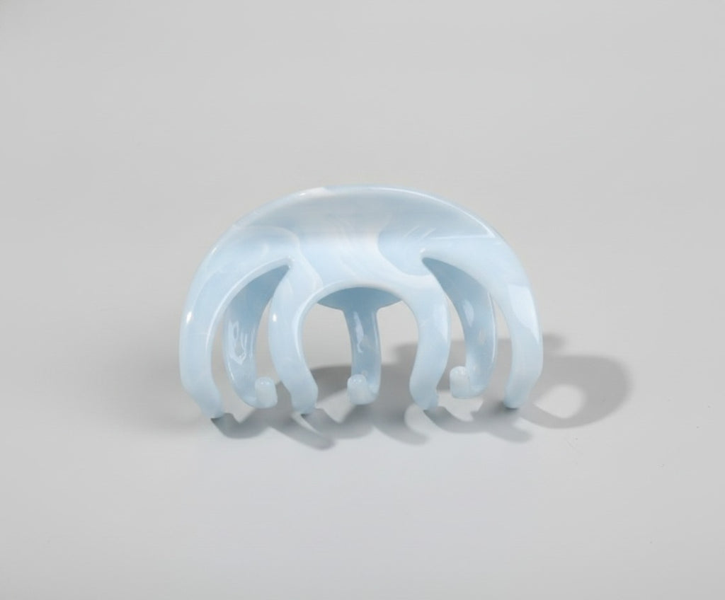 Translucent Blue Pearl Hair Claw Clip – hair accessories (view 1)