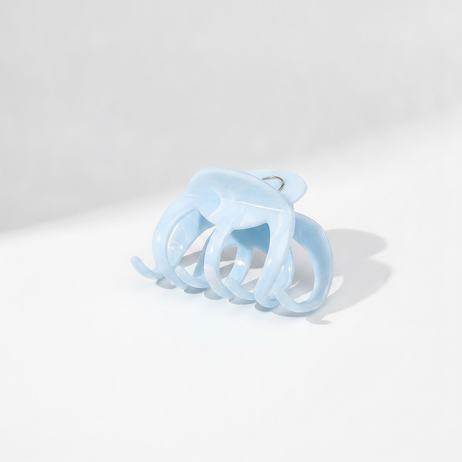 Translucent Blue Pearl Hair Claw Clip