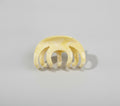 Pale Yellow Bubble Pearl Hair Claw – hair accessories (view 1)