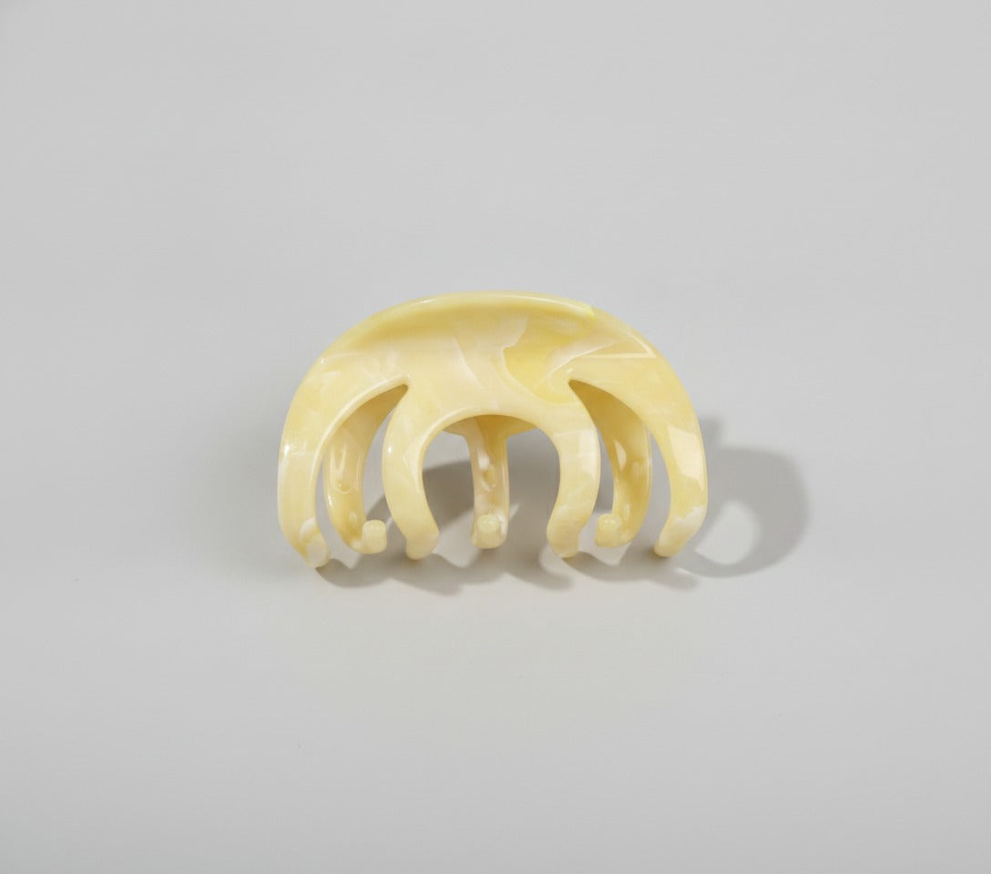 Pale Yellow Bubble Pearl Hair Claw