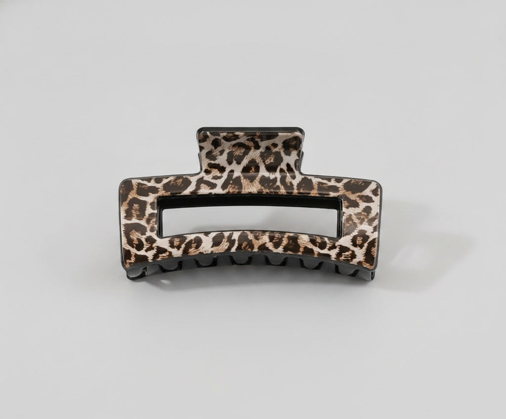 Leopard Print Tortoiseshell Hair Claw Clip – hair accessories (view 1)