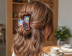 Sunset Boat Ocean Hair Claw Clip - Starry Night Sky – hair accessories (view 2)