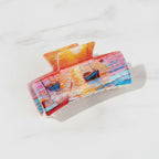 Sunset Boat Ocean Hair Claw Clip - Sunset Boat – hair accessories (view 3)