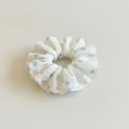 Floral Lace Hair Claw Clip - Blue Floral Banana Clip #3302