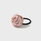 Rose Flower Hair Clip Pink Fabric – hair accessories (view 1)