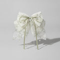 Lace Ribbon Hair Claw Clip Beige – hair accessories (view 1)