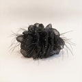 Black Sparkle Flower Hair Claw Clip – hair accessories (view 1)