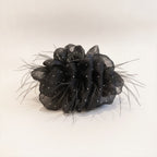 Black Sparkle Flower Hair Claw Clip – hair accessories (view 1)