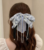 Pearl Chain Butterfly Wing Hair Claw Clip – hair accessories (view 3)
