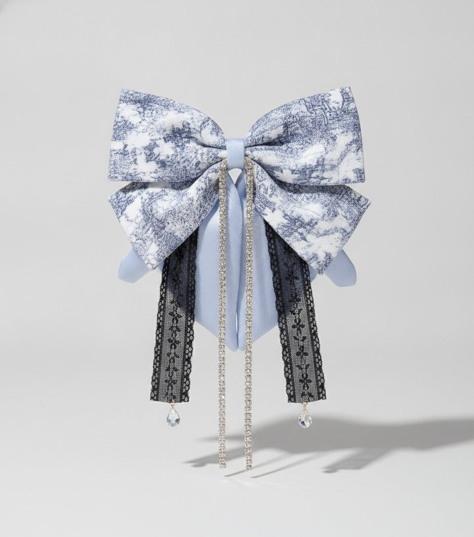 Pearl Chain Butterfly Wing Hair Claw Clip – hair accessories (view 1)