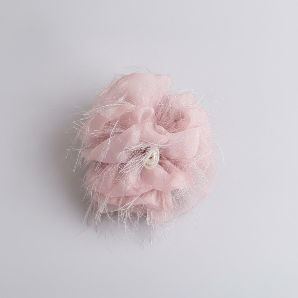Pink Feather Hair Claw Clip – hair accessories (view 1)