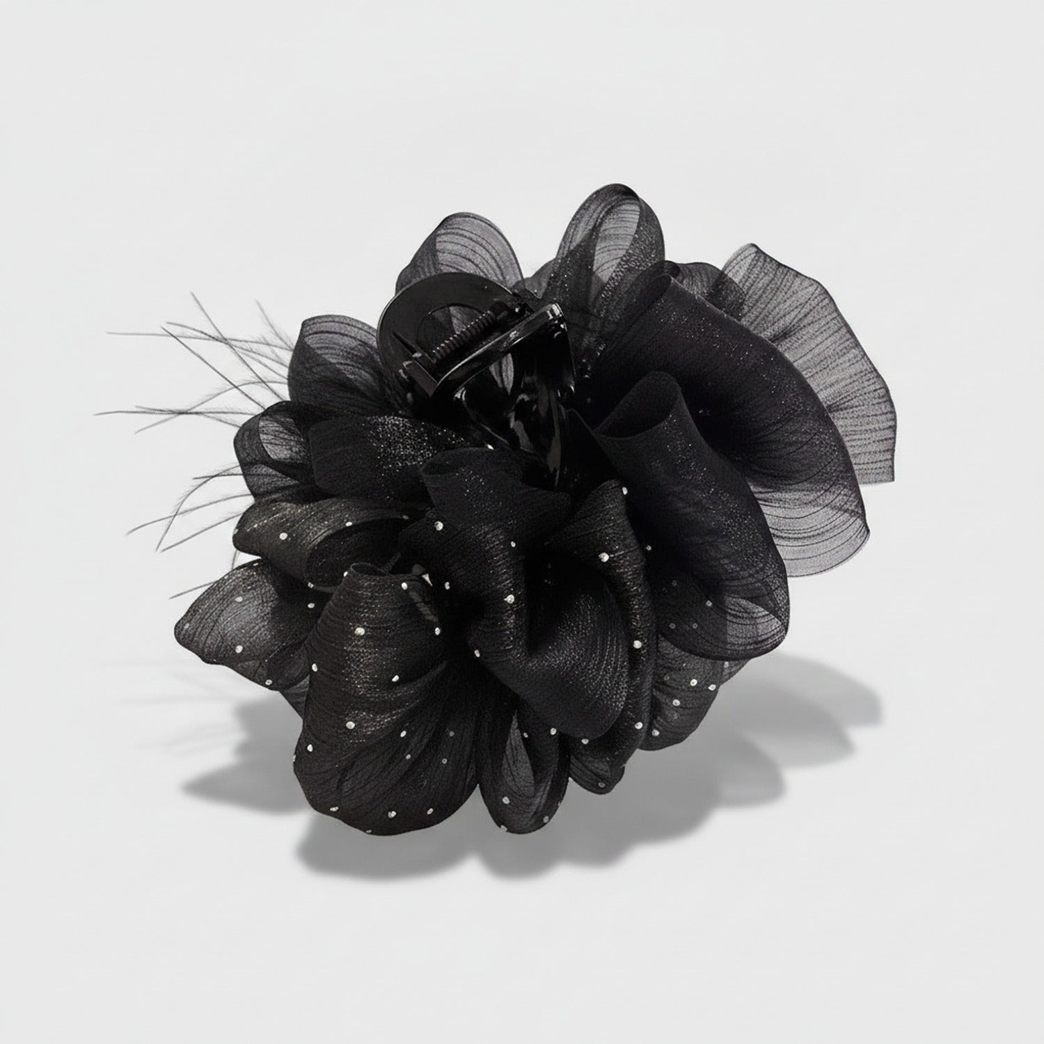 Pink Feather Hair Claw Clip