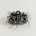 Black And White Tortoiseshell Hair Claw Clip – hair accessories (view 1)