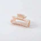 Tortoiseshell Beaded Hair Claw Clip - Floral Lavender 7.8cm