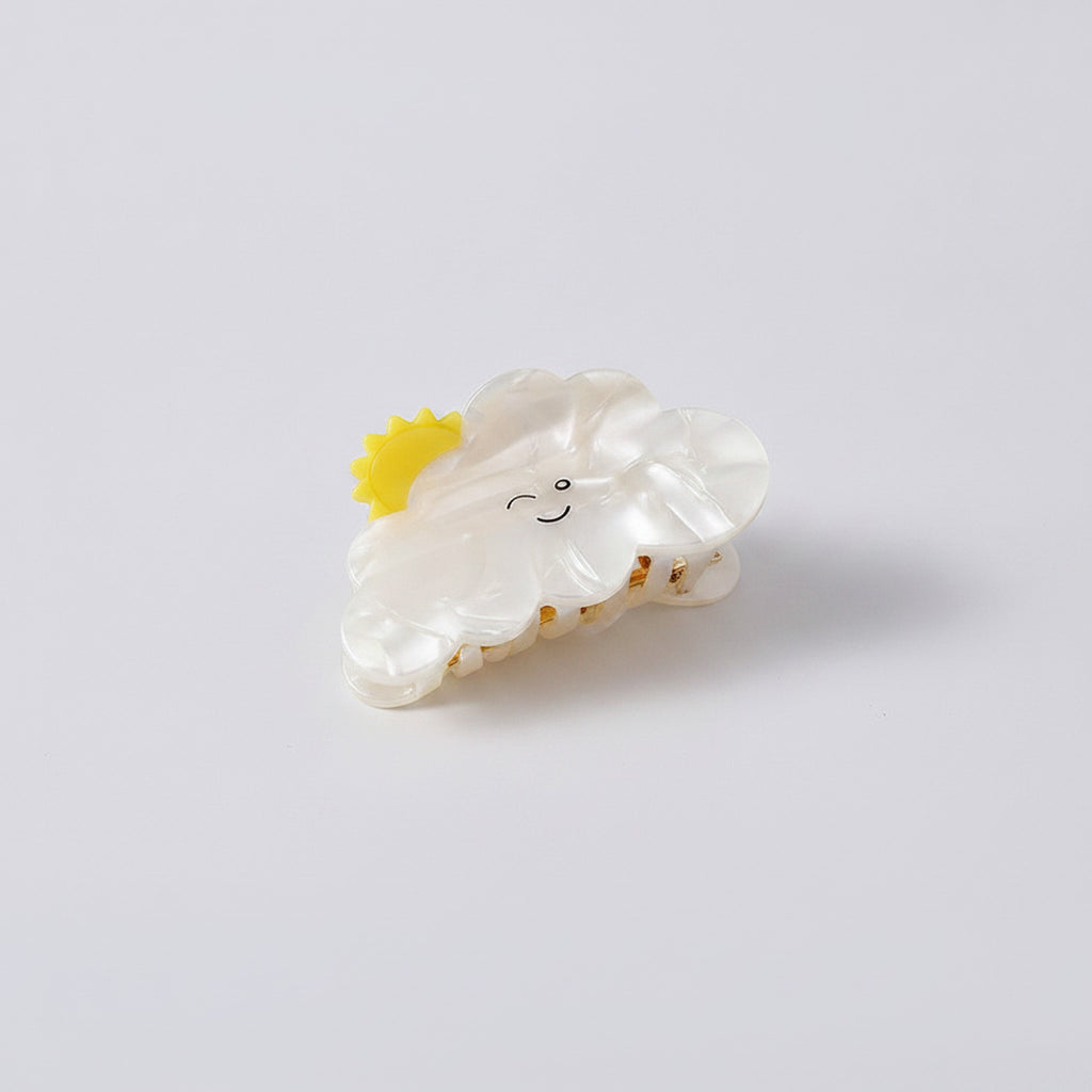 Cloud Hair Claw With Yellow Star Charm – hair accessories (view 1)