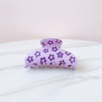 Flower Hair Claw Clip - Purple Daisy