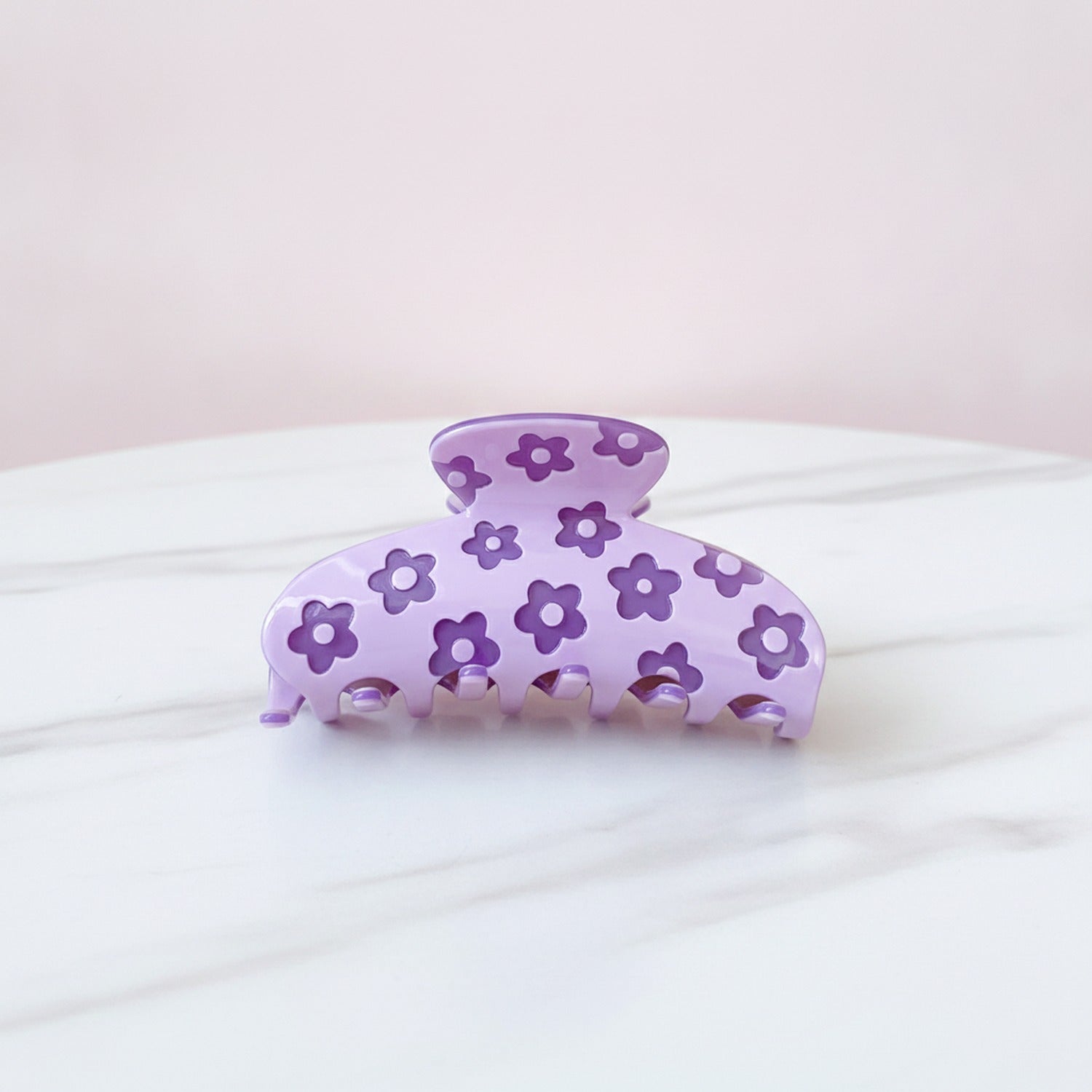 Flower Hair Claw Clip - Purple Daisy