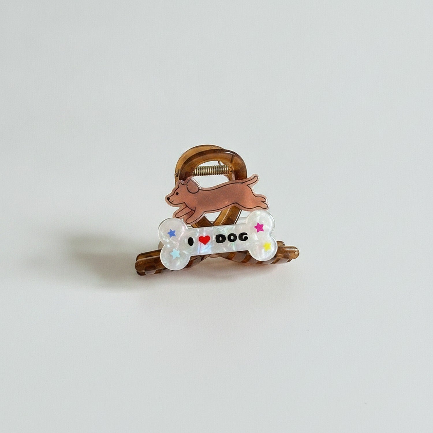 Tortoiseshell Hair Claw With Flower Charm