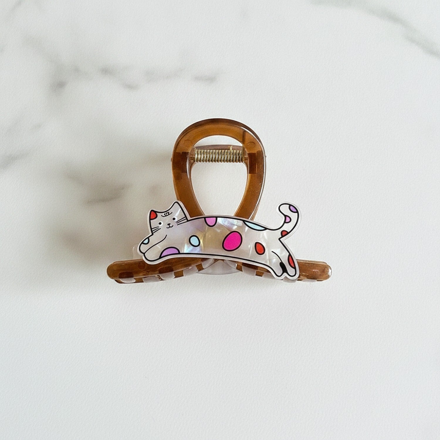Striped Fish Tortoiseshell Hair Claw Clip