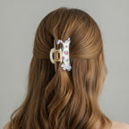 Colorful Polka Dot Cat Hair Claw Clip – hair accessories (view 3)