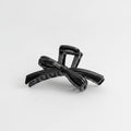 Bow Hair Claw Clip - Black 12.4cm