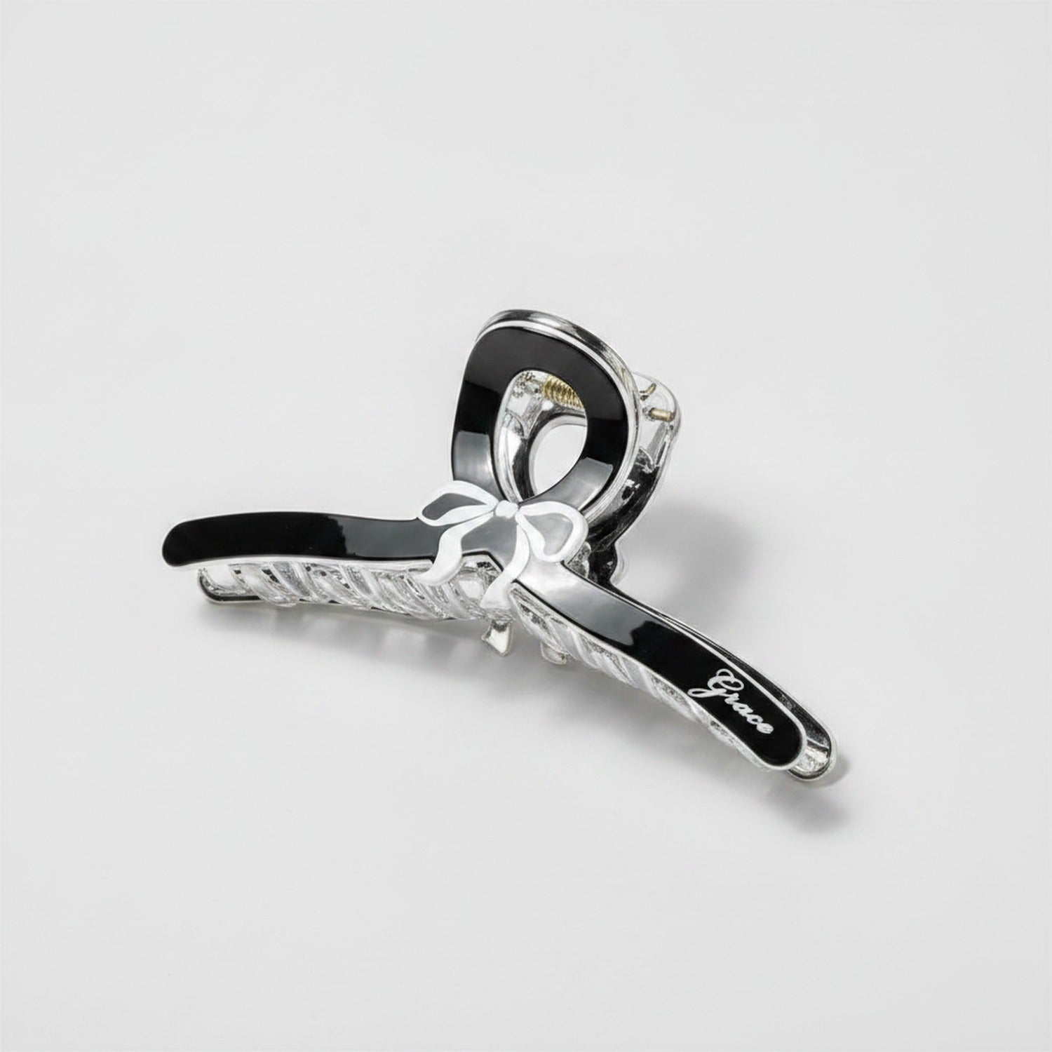 Rhinestone Bow Hair Claw Clip - Medium - 11cm