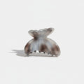 Marbled Butterfly Hair Claw Clip - Gray 6.4cm – hair accessories (view 1)