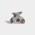 Marbled Butterfly Hair Claw Clip - Gray 6.4cm – hair accessories (view 1)