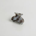 Marbled Butterfly Hair Claw Clip - Gray 6.4cm