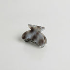 Marbled Butterfly Hair Claw Clip - Gray 6.4cm