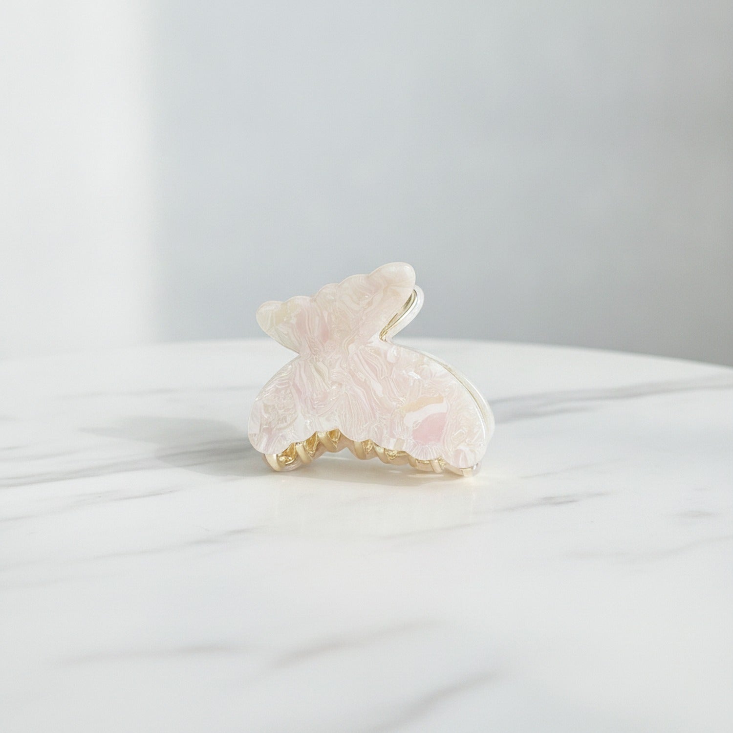 Marbled Butterfly Hair Claw Clip - Soft - 6.4cm