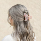 Marbled Butterfly Hair Claw Clip - Soft - 6.4cm