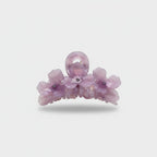 Pearl Flower Crystal Hair Claw - 10.5cm – hair accessories (view 1)