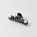 Pearl Hair Claw Clip - Black Hair Clip 12.5cm