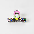 Colorful Beaded Hair Claw Clip With Hello Charm – hair accessories (view 1)