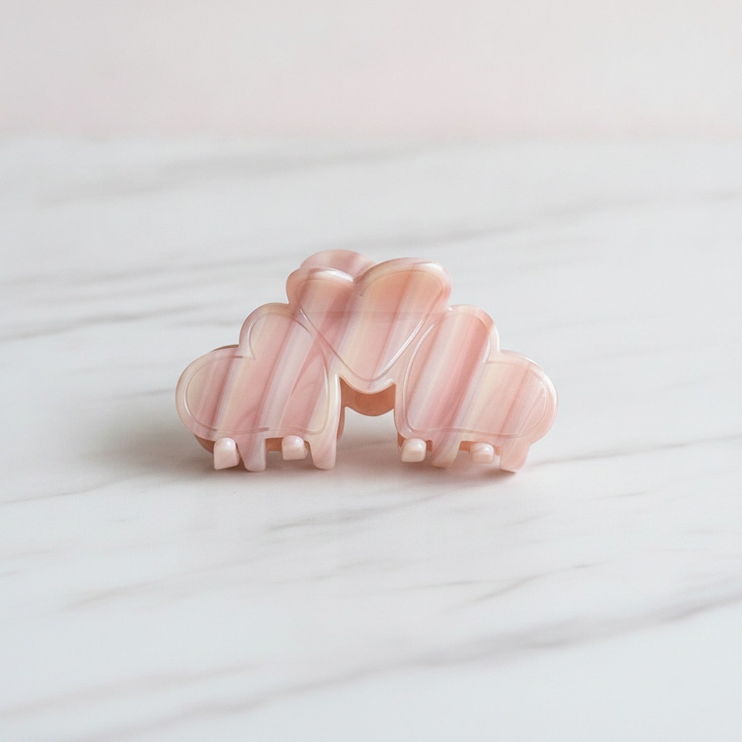 Pink Pearl Butterfly Hair Claw Clip