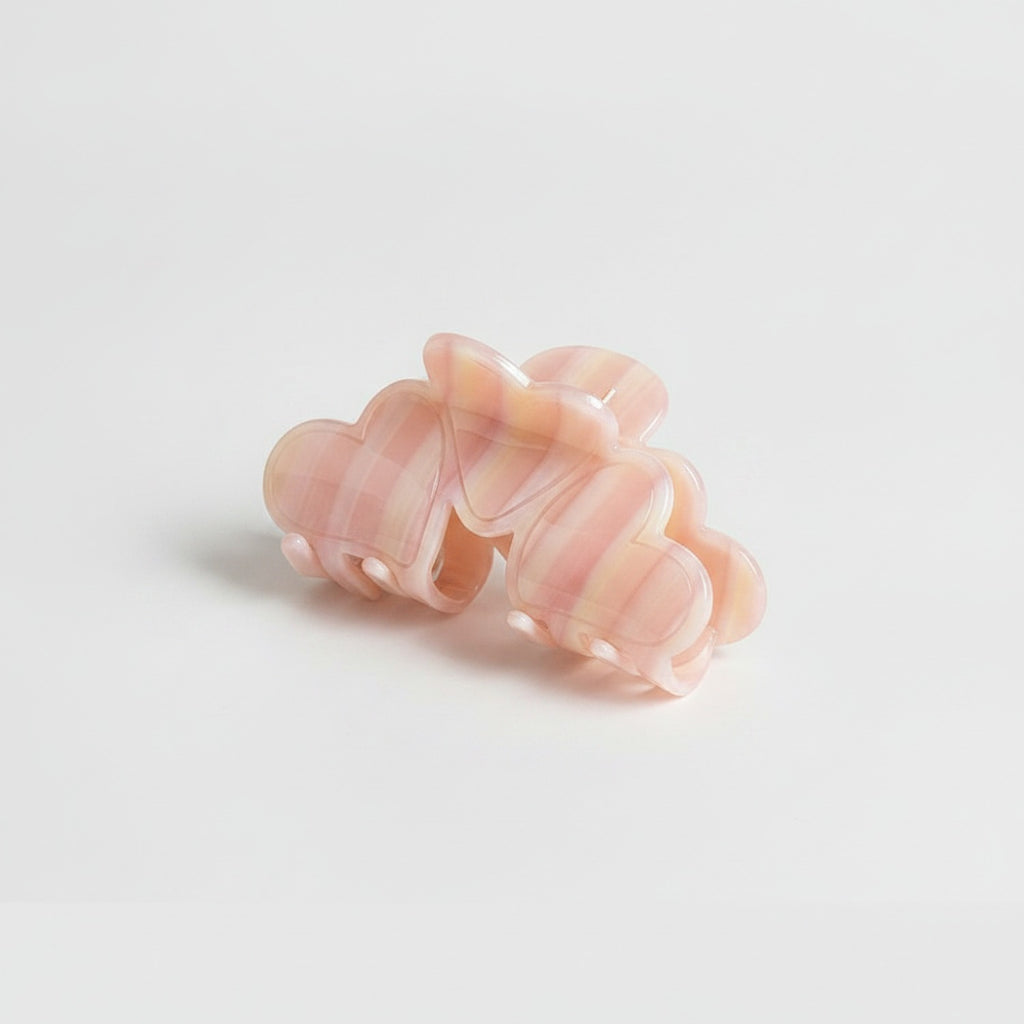 Pink Pearl Butterfly Hair Claw Clip – hair accessories (view 1)