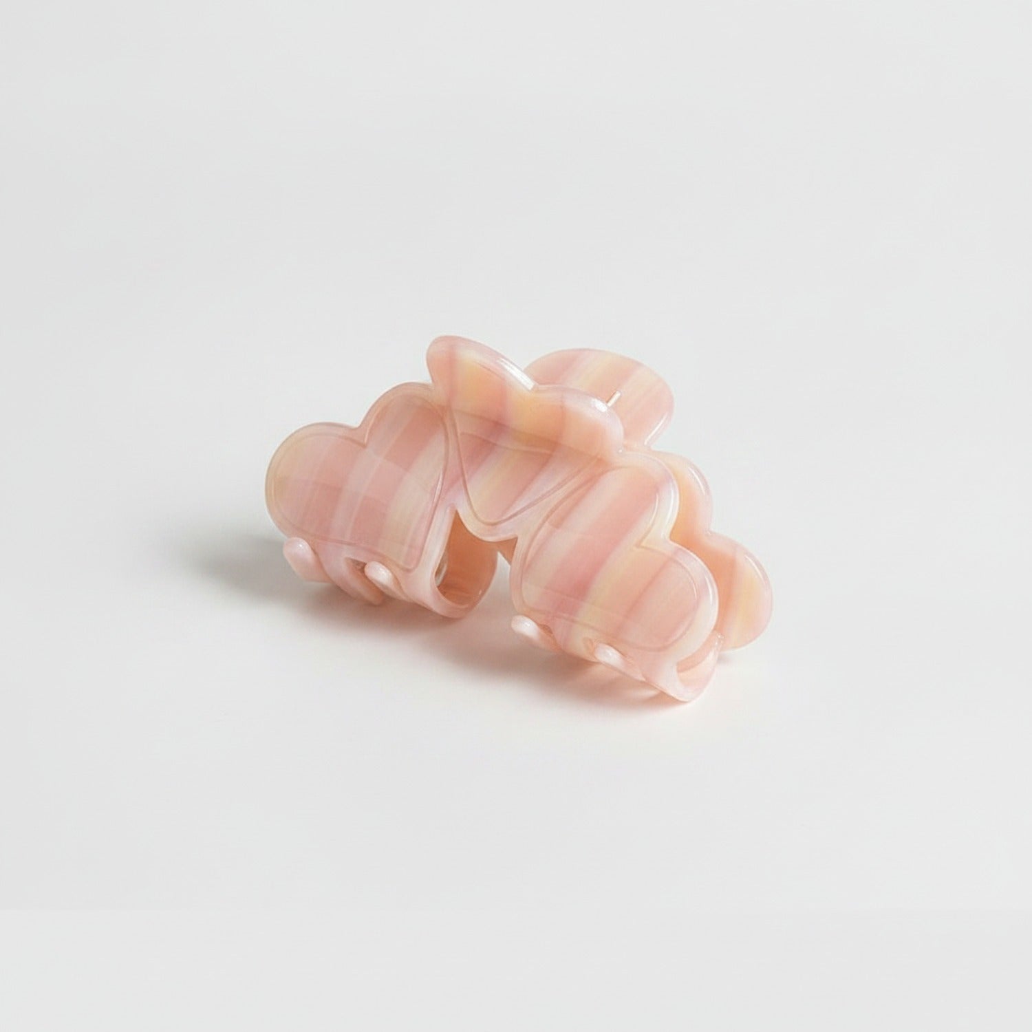 Pink Pearl Butterfly Hair Claw Clip