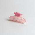 Claw Hair Clip With Beaded Details - Pink